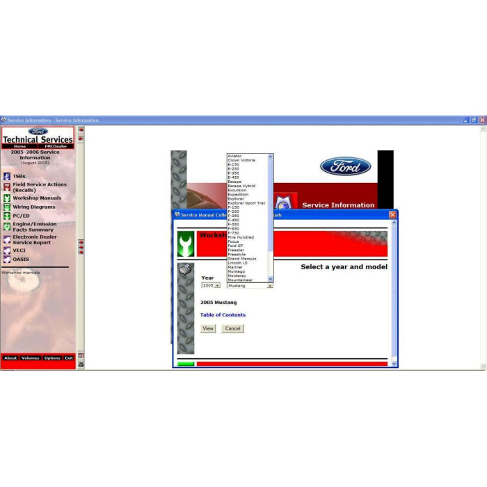 FORD USA TIS SERVICE INFORMATION 2005 - 2006