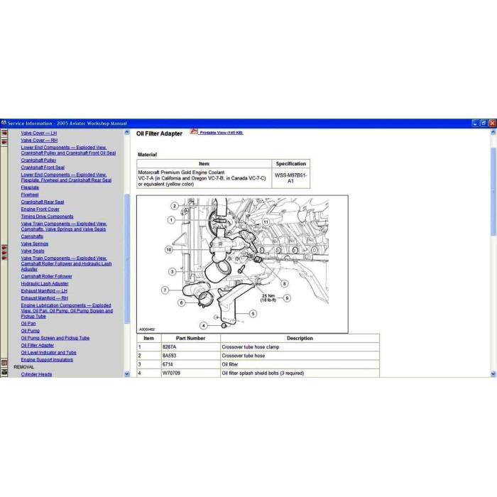 FORD USA TIS SERVICE INFORMATION 2005 - 2006
