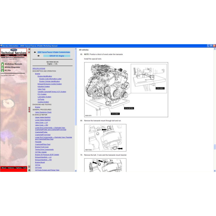 FORD USA TIS SERVICE INFORMATION 2008