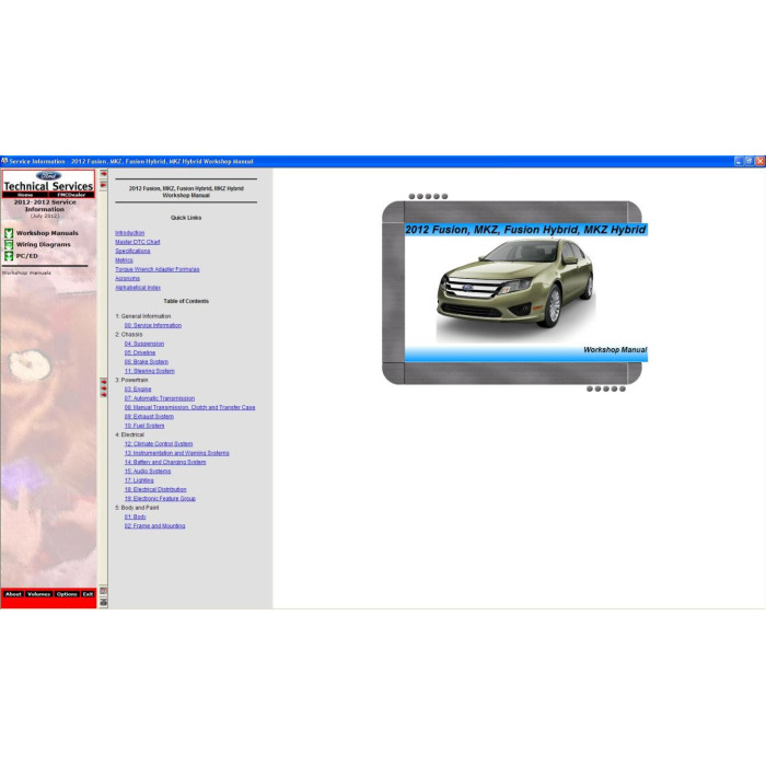 FORD USA TIS SERVICE INFORMATION 2012 - 2013