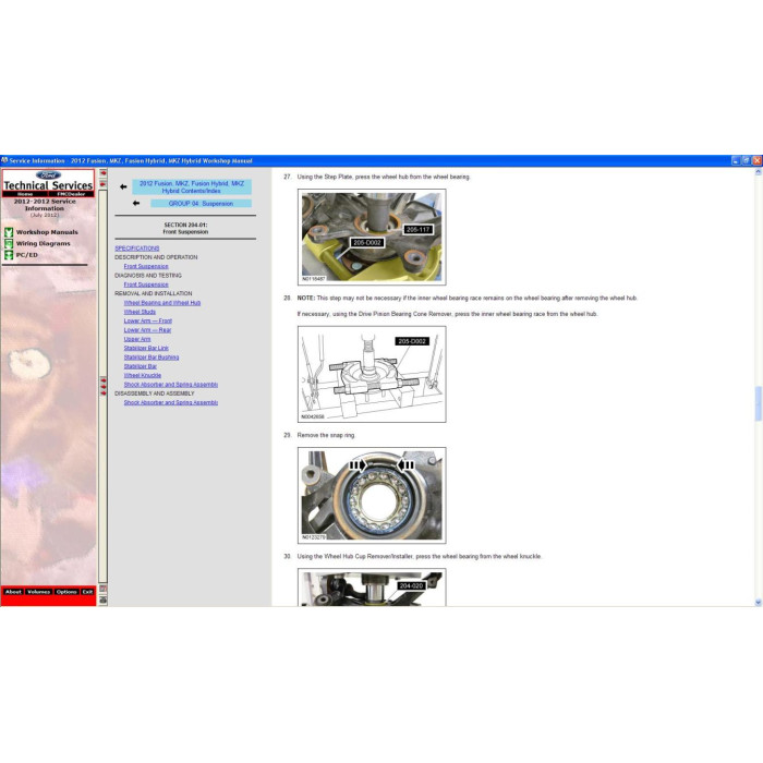 FORD USA TIS SERVICE INFORMATION 2012 - 2013