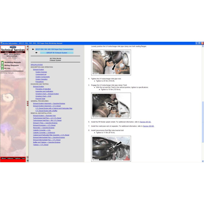FORD USA TIS SERVICE INFORMATION 2012 - 2013