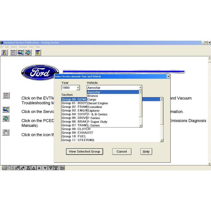 FORD TRUCK USA TIS SERVICE INFORMATION 1993 - 1995