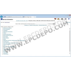 GENERAL MOTORS GM ESI SERVICE INFORMATION CATALOG 2013
