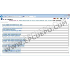 GENERAL MOTORS GM ESI SERVICE INFORMATION CATALOG 2013