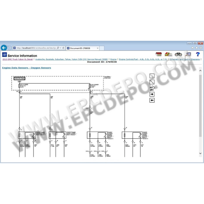 GENERAL MOTORS GM ESI SERVICE INFORMATION CATALOG 2013