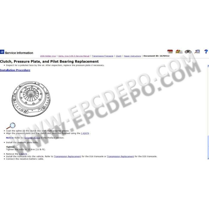GENERAL MOTORS GM ESI SERVICE INFORMATION CATALOG 2012