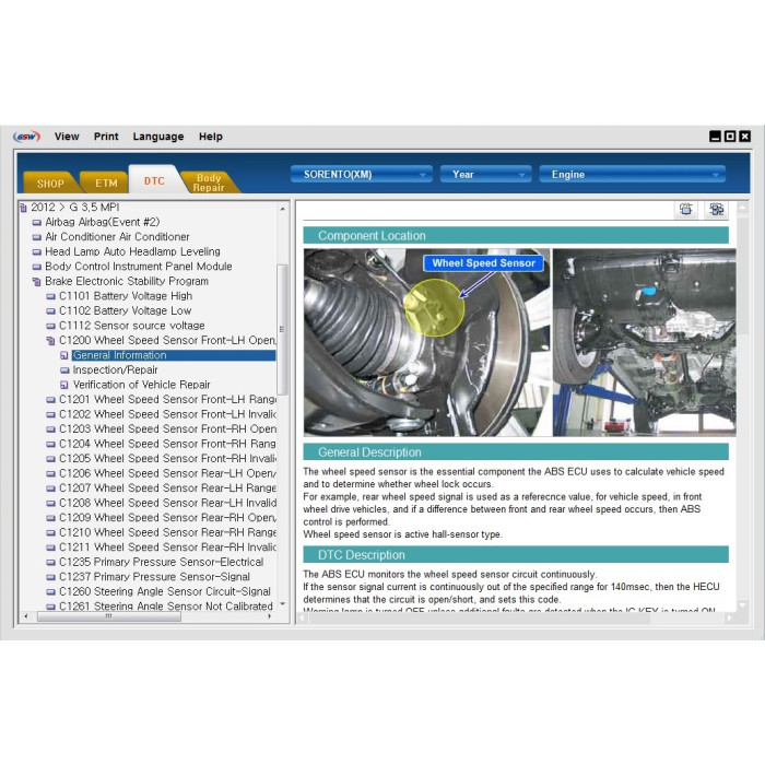KIA GSW 2013 SERVICE & REPAIR