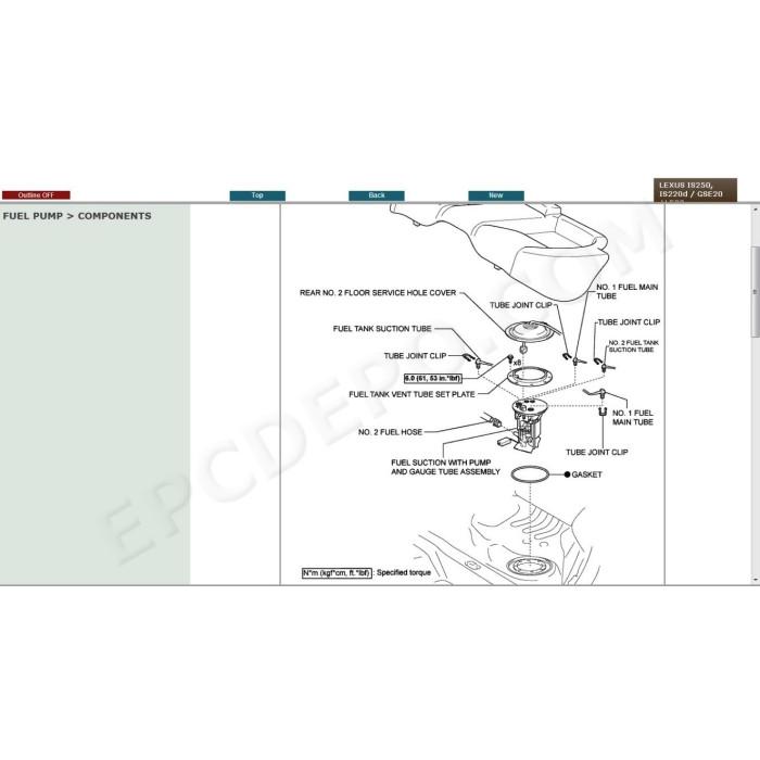 LEXUS IS250 / IS220D 2005 - 2010 SERVICE & REPAIR MANUAL