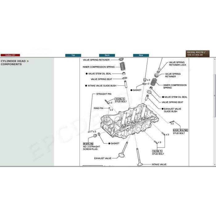LEXUS RX270 / RX350 2012 - 2015 SERVICE & REPAIR MANUAL