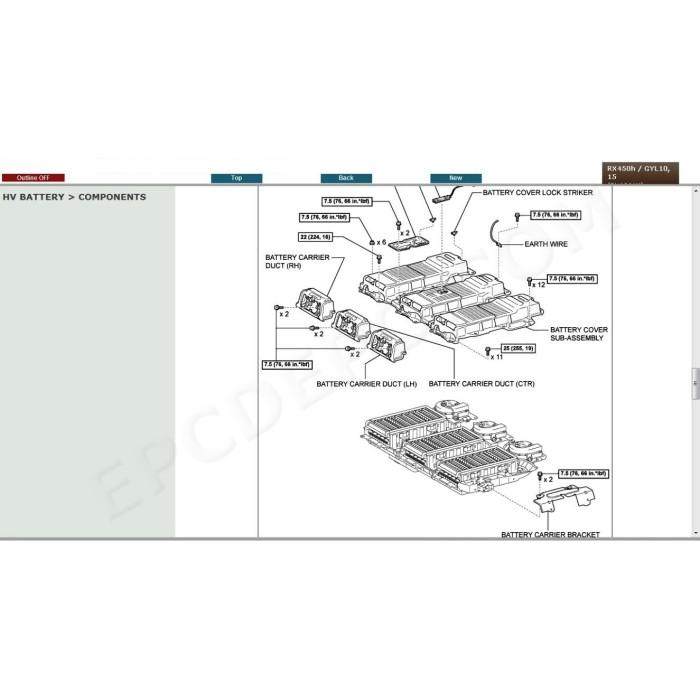 LEXUS RX450h HYBRID 2009 - 2015 SERVICE & REPAIR MANUAL