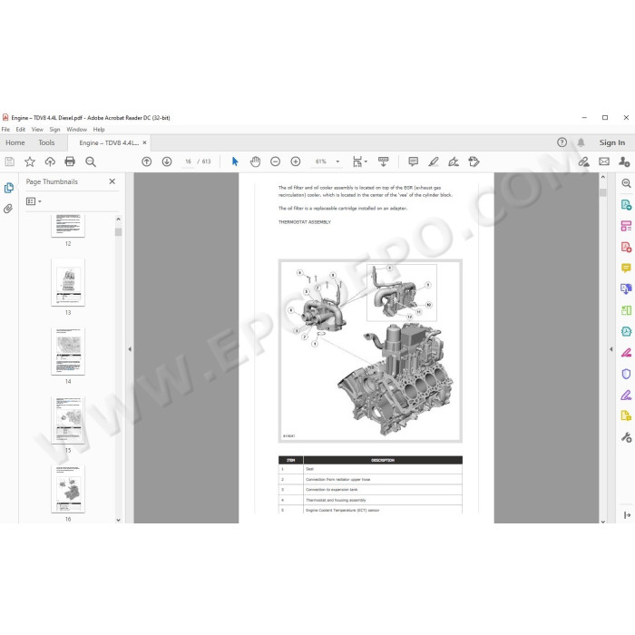 Range Rover L405 2013 - 2016 service manual