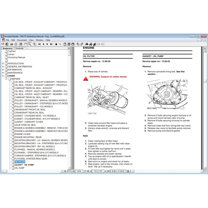 ROVER 25 45 75 / MG ZR ZS ZT ZTT TF SERVICE MANUAL