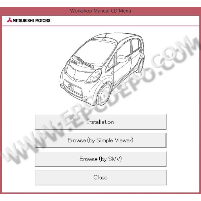 MITSUBISHI I-MIEV 2010 - 2015 SERVICE & REPAIR MANUAL