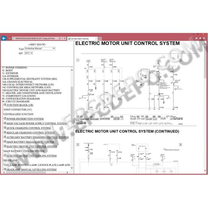 MITSUBISHI I-MIEV 2010 - 2015 SERVICE & REPAIR MANUAL