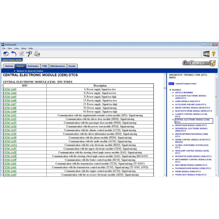MITCHELL ONDEMAND SERVICE & REPAIR + ESTIMATOR v.5.8 1st quarter 2015