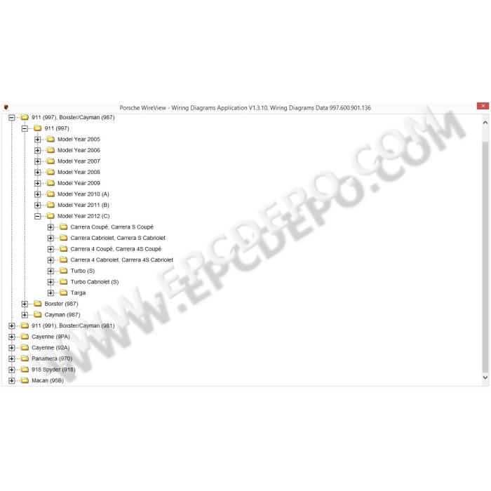 PORSCHE WDS WIRING DIAGRAMS 2015