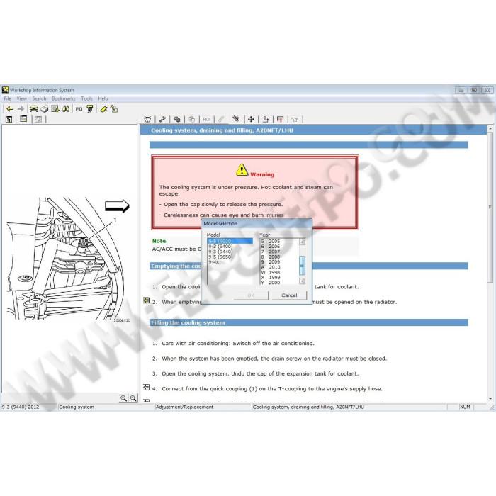 SAAB WIS WORKSHOP INFORMATION SYSTEM 2013