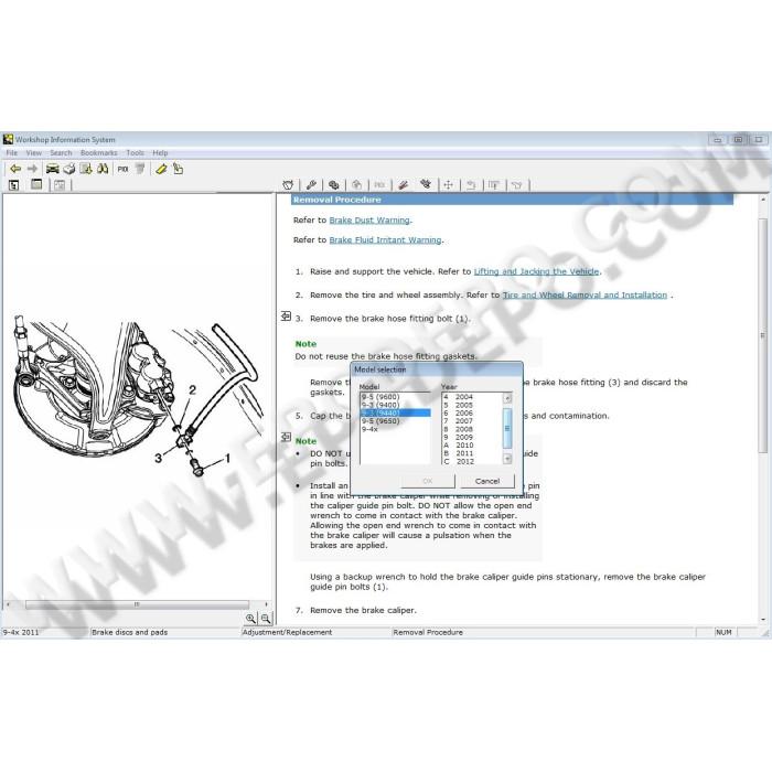 SAAB WIS WORKSHOP INFORMATION SYSTEM 2013