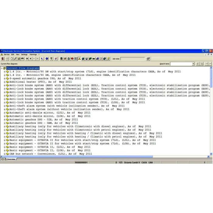 SKODA ELSA 4.0 2012 SERVICE INFORMATION SYSTEM