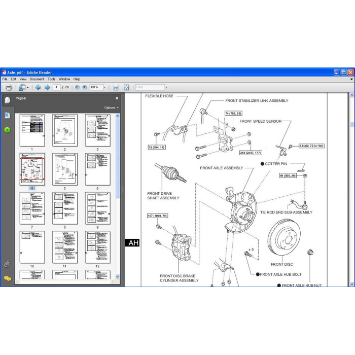 SCION TC 2004 - 2010 WORKSHOP SERVICE MANUAL