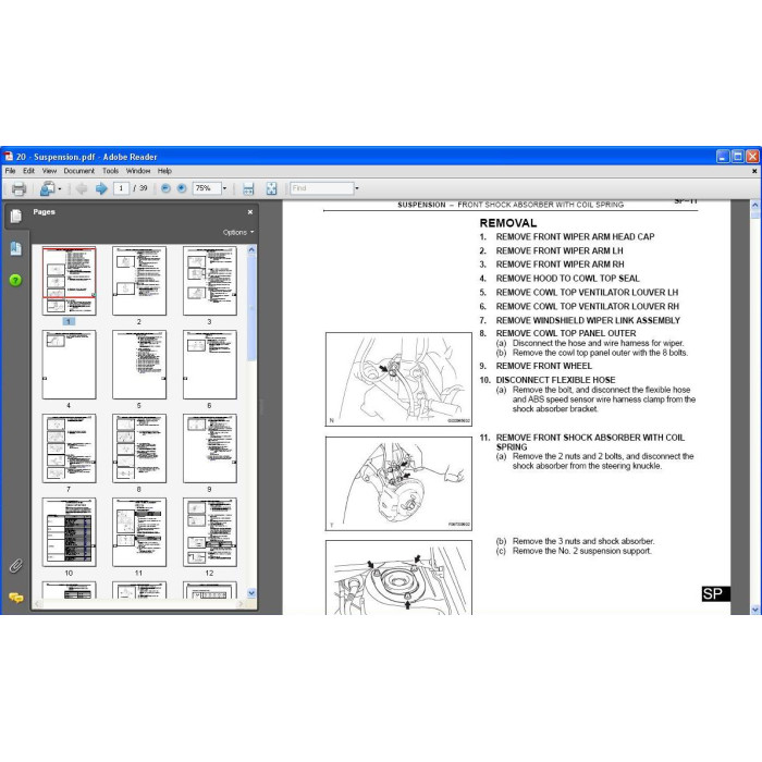 SCION XA 2004 - 2007 WORKSHOP SERVICE MANUAL