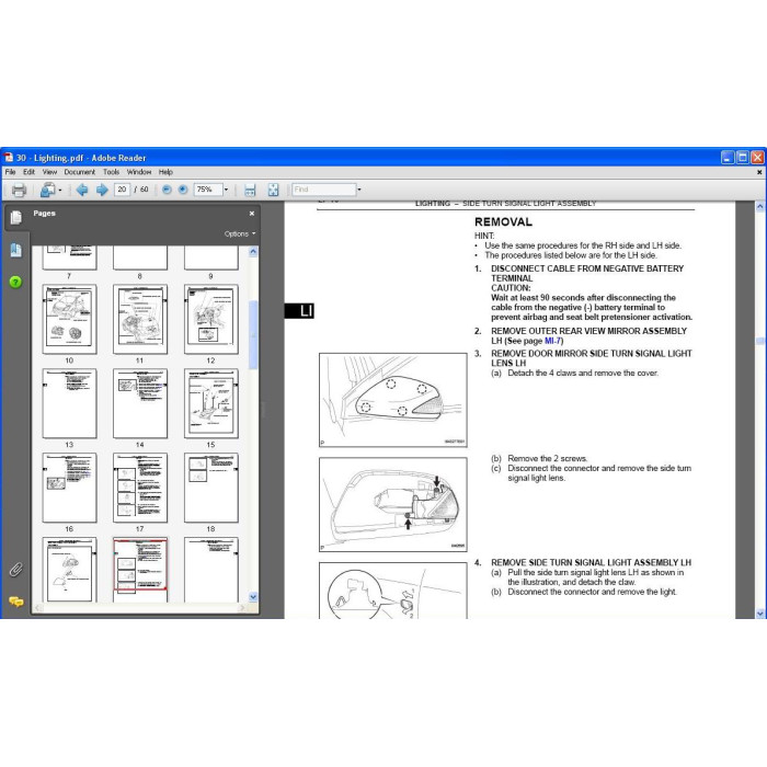 SCION XA 2004 - 2007 WORKSHOP SERVICE MANUAL