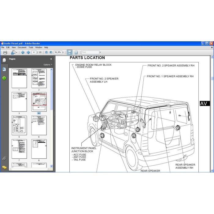 SCION XB 2003 - 2007 WORKSHOP SERVICE MANUAL