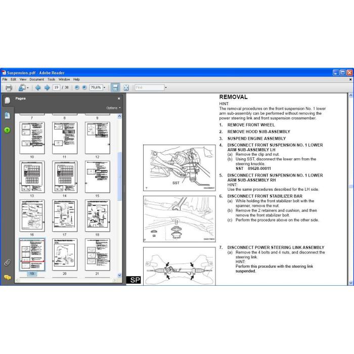 SCION XB 2003 - 2007 WORKSHOP SERVICE MANUAL