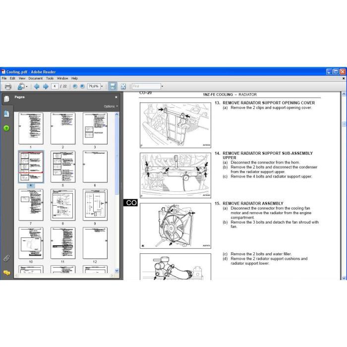 SCION XB 2003 - 2007 WORKSHOP SERVICE MANUAL