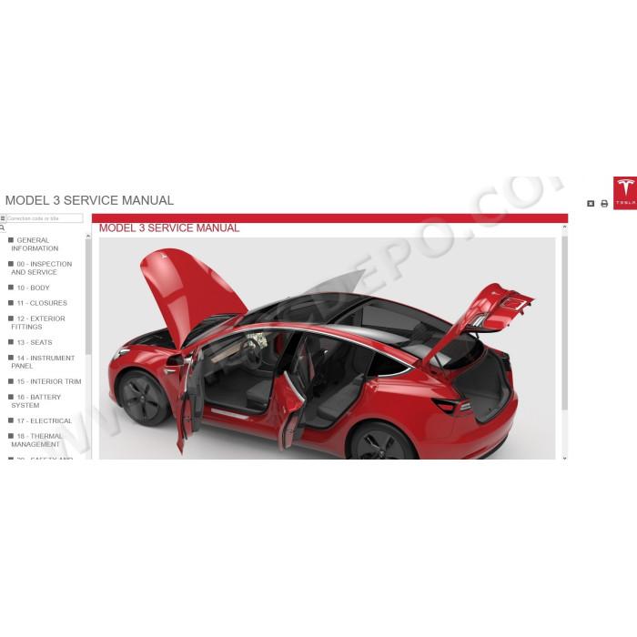 TESLA MODEL 3 2017 - 2022 SERVICE & REPAIR MANUAL