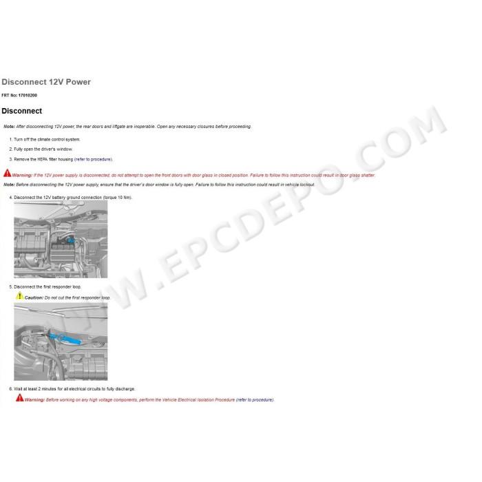 TESLA MODEL X 2016 - 2022 PARTS + SERVICE MANUAL