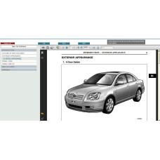 TOYOTA AVENSIS T25 2003 - 2008 SERVICE & REPAIR MANUAL