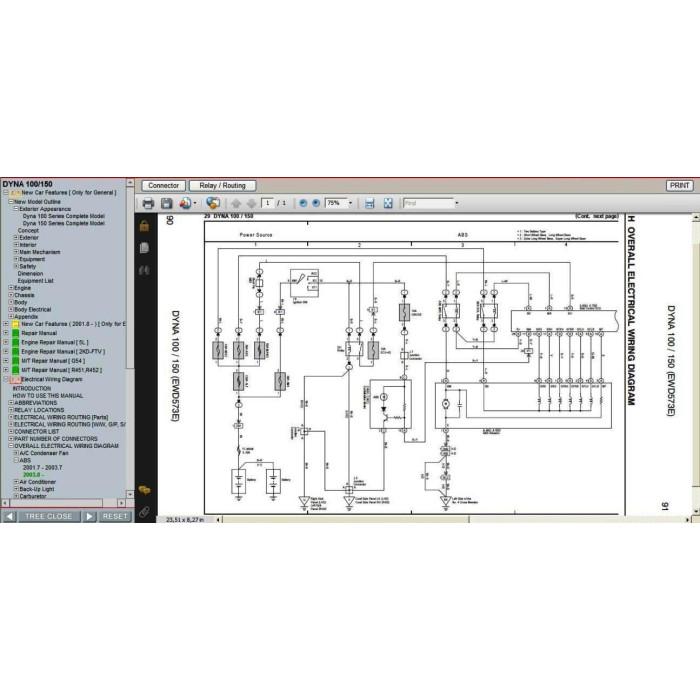 TOYOTA DYNA 100 / 150 2001 - 2007 SERVICE & REPAIR MANUAL