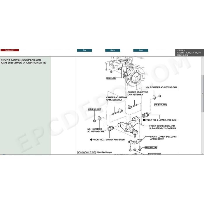 TOYOTA HILUX 2005 - 2011 SERVICE & REPAIR MANUAL