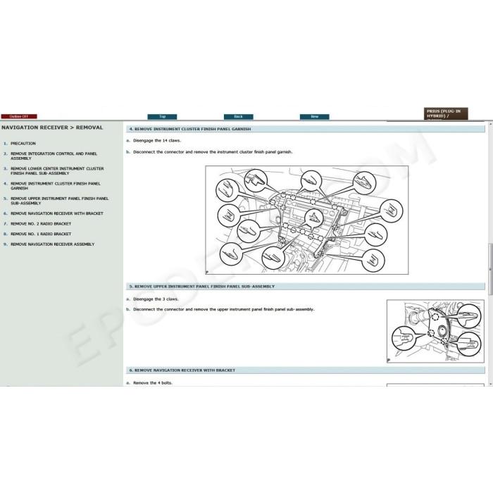 TOYOTA PRIUS Plug-In Hybrid 2009 - 2016 SERVICE MANUAL