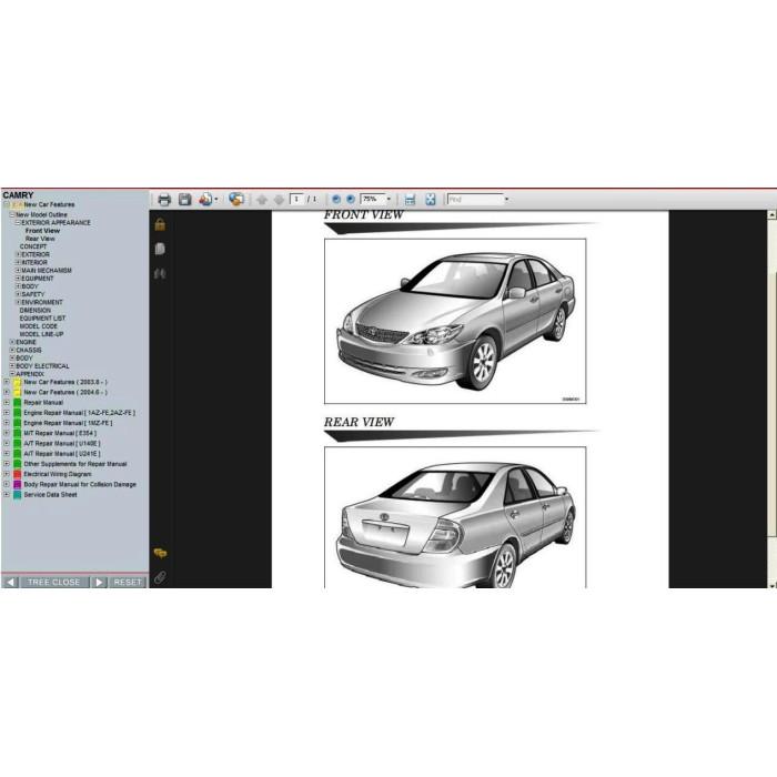 TOYOTA CAMRY 2001 - 2005 SERVICE & REPAIR MANUAL 