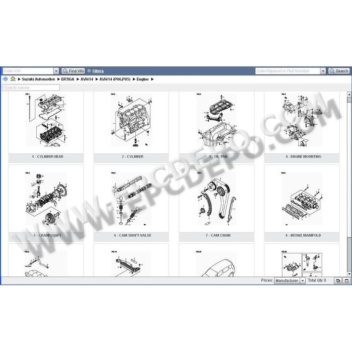 SUZUKI WORLDWIDE EPC SPARE PARTS CATALOG 2014