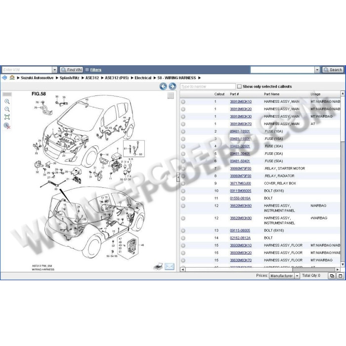 SUZUKI WORLDWIDE EPC SPARE PARTS CATALOG 2014
