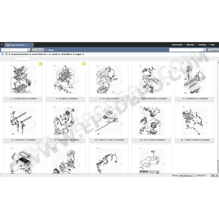 SUZUKI WORLDWIDE EPC SPARE PARTS CATALOG 2019