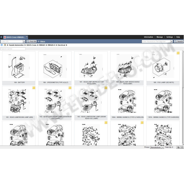 SUZUKI WORLDWIDE EPC SPARE PARTS CATALOG 2019