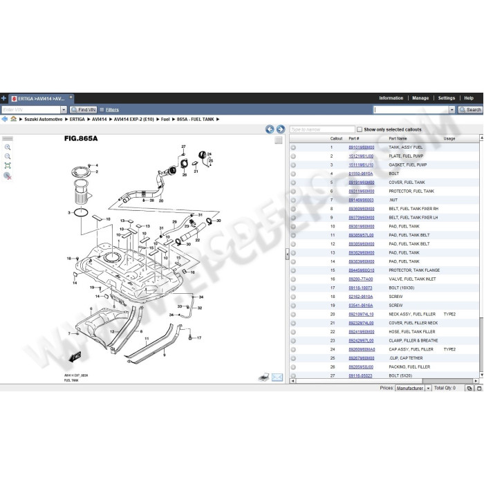 SUZUKI WORLDWIDE EPC SPARE PARTS CATALOG 2019