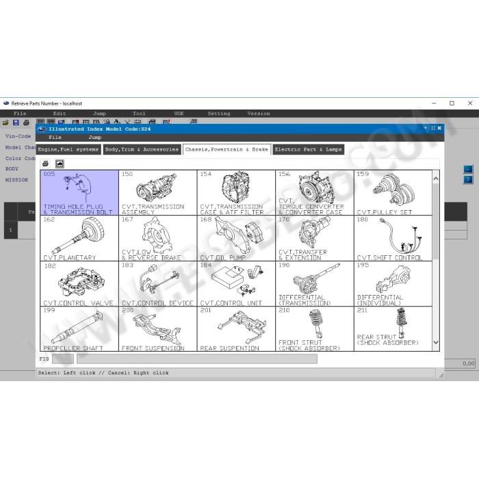 SUBARU EUROPE GENERAL EPC PARTS CATALOG 2020