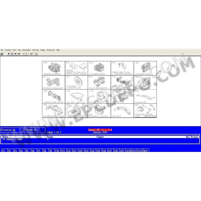 SUBARU USA EPC PARTS CATALOG 2013