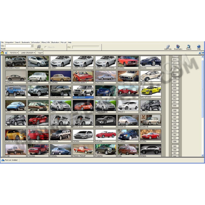 Toyota / Lexus / Scion USA TYNU EPC parts catalog 2014