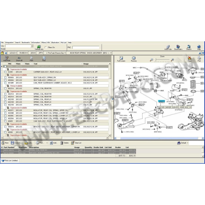 Toyota / Lexus / Scion USA TYNU EPC parts catalog 2014