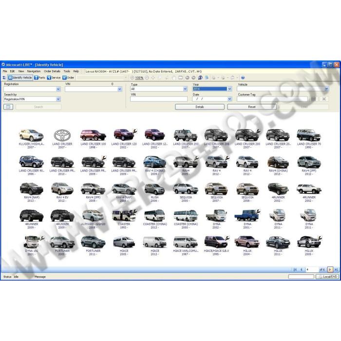 TOYOTA / LEXUS / SCION MCAT EPC PARTS CATALOG 2015