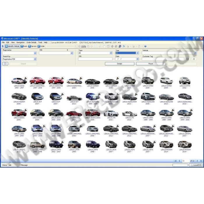 TOYOTA / LEXUS / SCION MCAT EPC PARTS CATALOG 2015