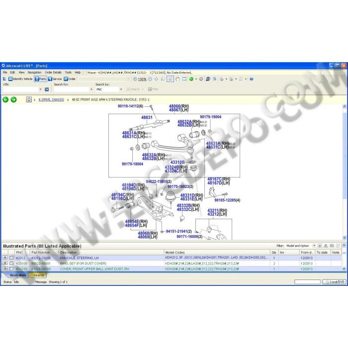 TOYOTA / LEXUS / SCION MCAT EPC PARTS CATALOG 2015