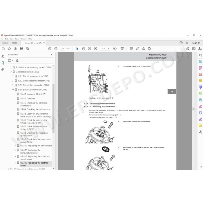 Toyota Levio LPE200 LPE220 LPE250 LPE340BE service manual
